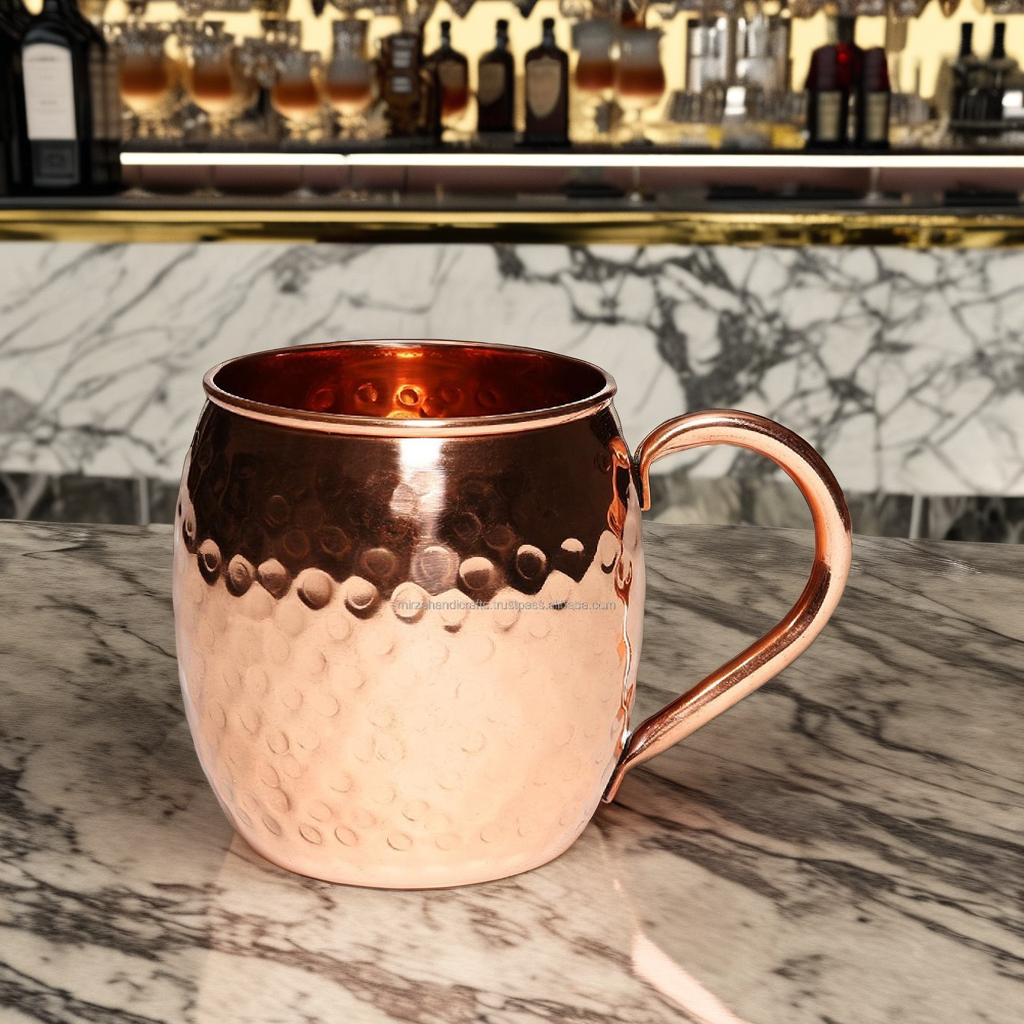 Pure Copper Mug Hammered 500 ml