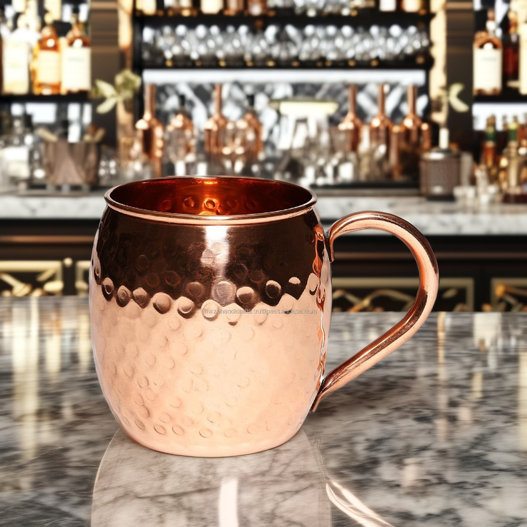 Pure Copper Mug Hammered 500 ml
