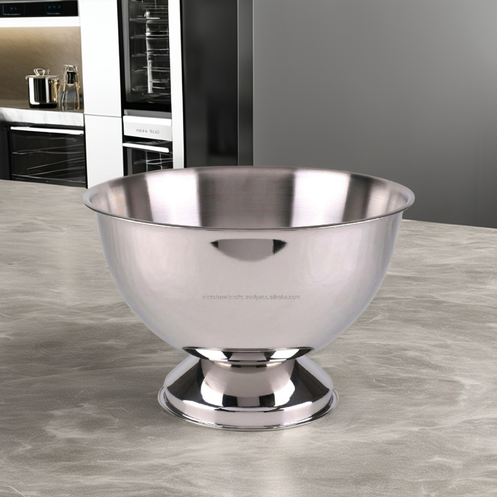 Stainless Steel Metal Bowl Champagne Wine Beer Ice Bucket