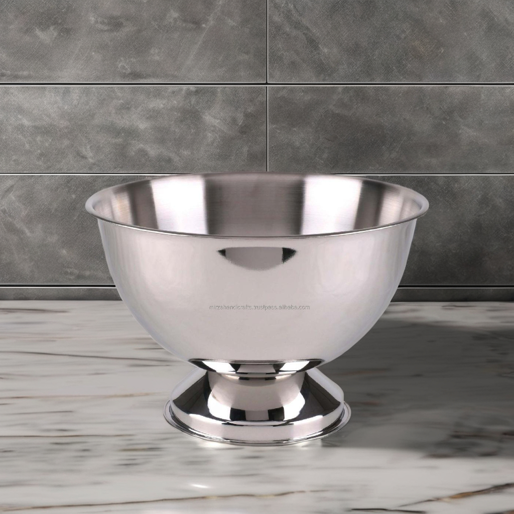 Stainless Steel Metal Bowl Champagne Wine Beer Ice Bucket