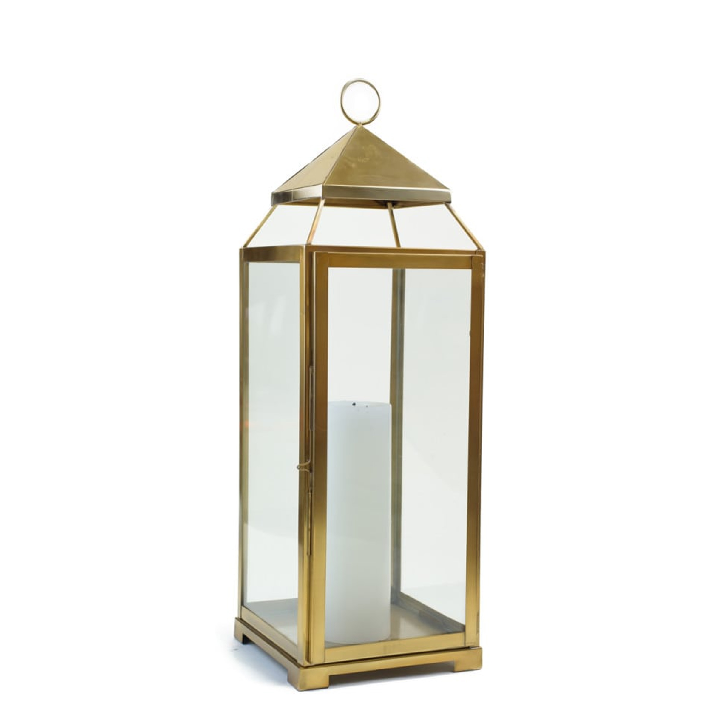 Large Square Decorative Metal Hanging Lantern