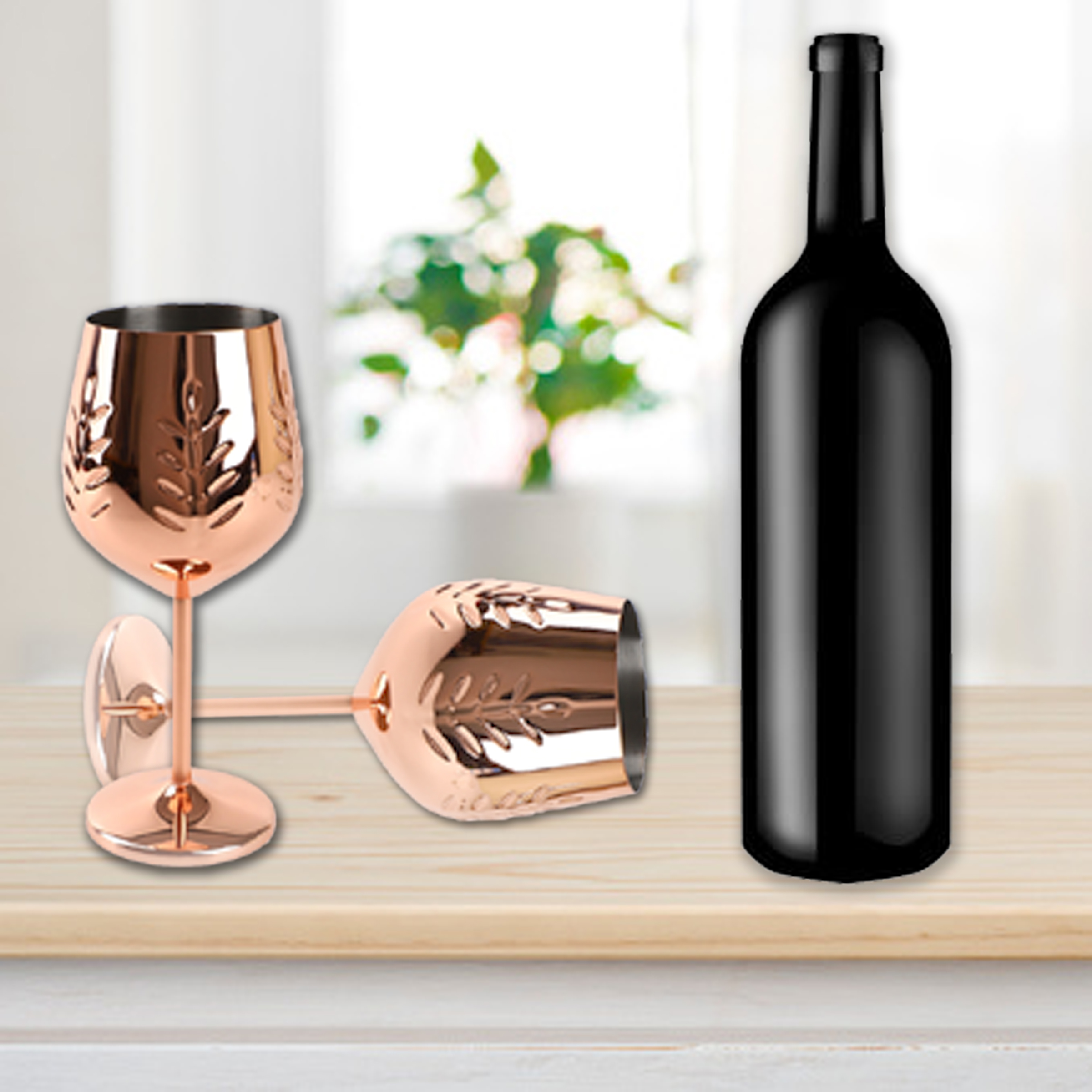 Champagne Glass Stainless Steel Wine Glass
