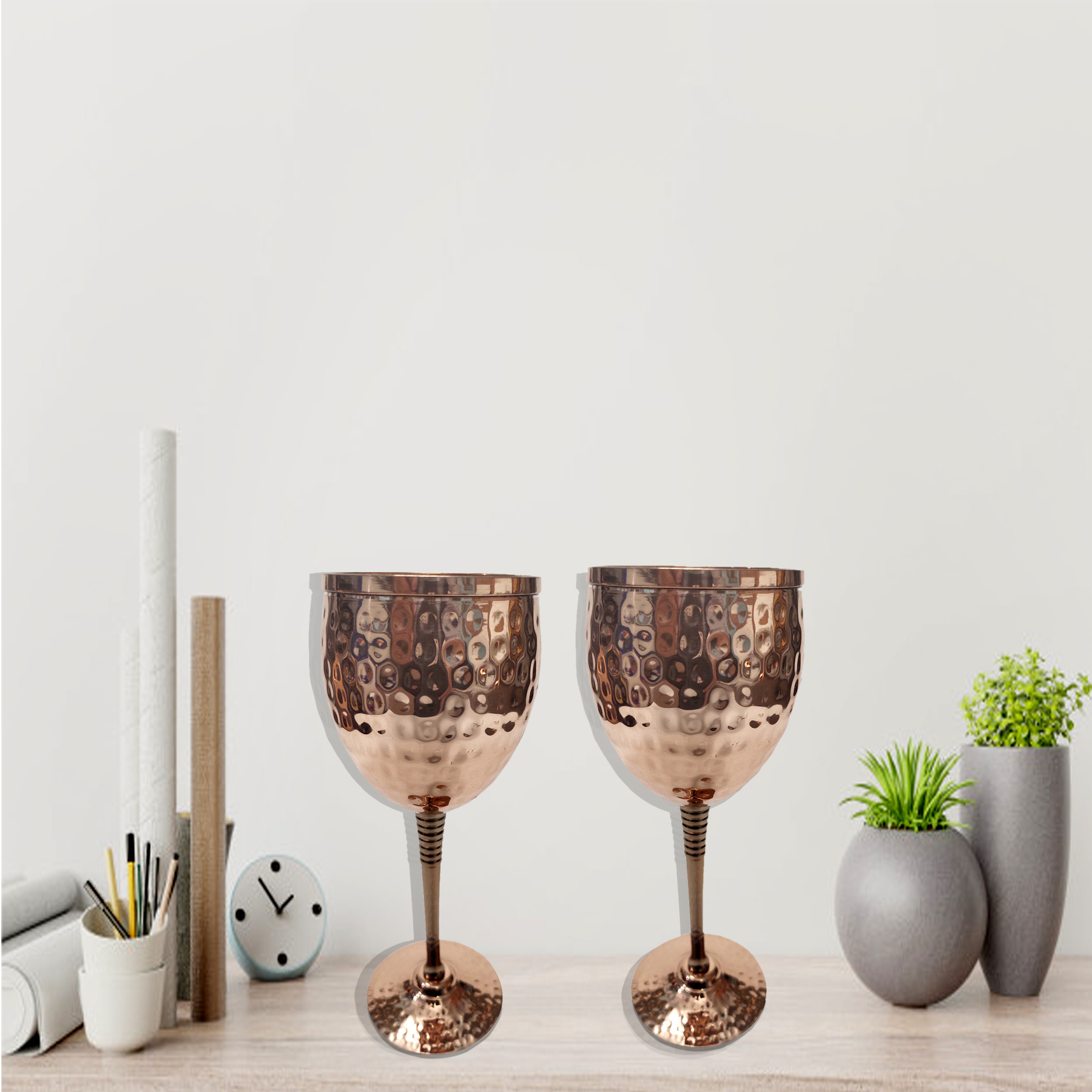 Hammered Goblet