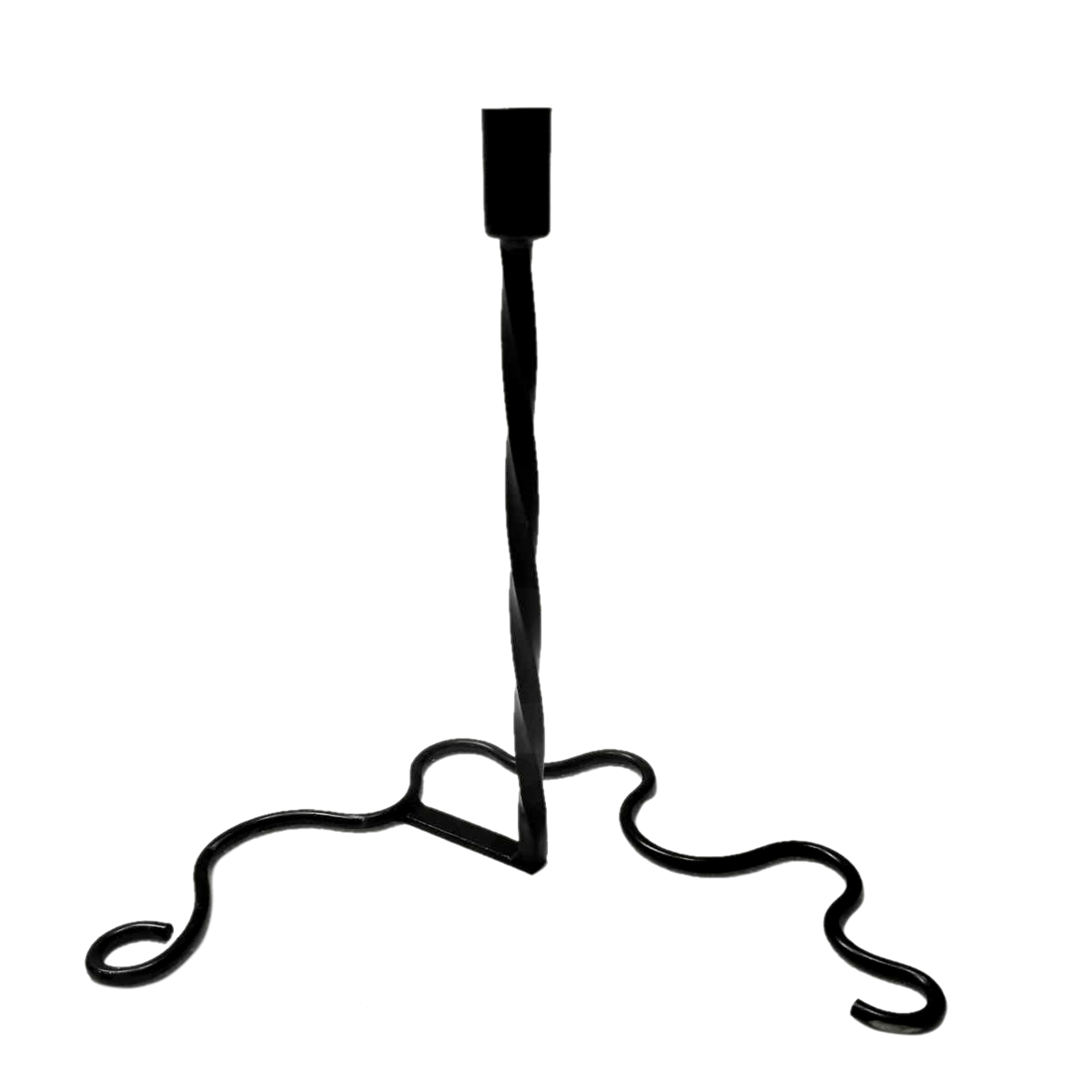 Black Wrought Iron Wedding Candlestick